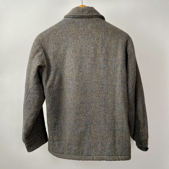 Vintage Woolrich Plaid Wool Zip Up Bomber Jacket Fleece Lined, Size S (generous) - Picture 6 of 8